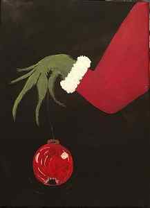 Wall Art - Painting - The Grinch by Rosemary Burton