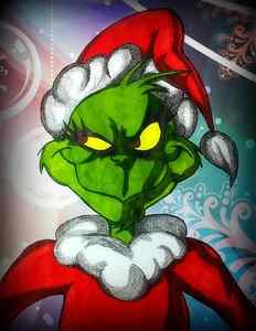 Wall Art - Painting - Grinch by Leighann Taylor
