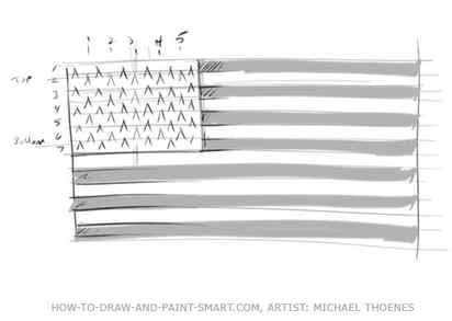 American Flag Graphics Step 5