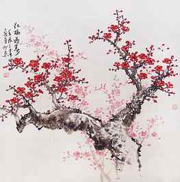 Chinese Cherry Blossom, Cherry Blossom Drawing HD phone wallpaper