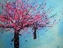 Tree Painting . -80809. Draw. Paint, Drawn Cherry Blossom HD wallpaper