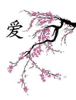 Cherry Blossom Sketch, Cherry Blossom Drawing HD phone wallpaper