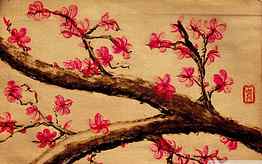 Cherry Blossom Painting , Cherry Blossom Drawing HD wallpaper