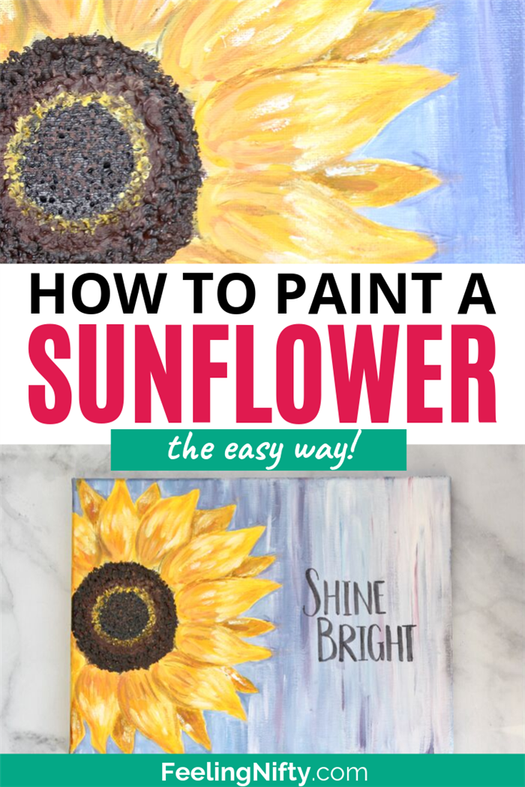 how to paint sunflower