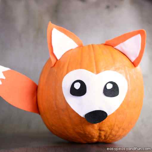 Fox Pumpkin Painting Idea