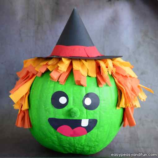 Witch Pumpkin Painting Idea