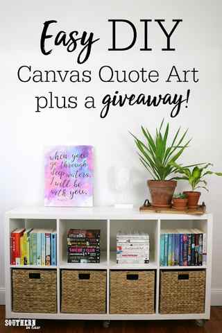 Easy DIY Canvas Quote Art How To – Free inspirational quote prints and handmade home decor