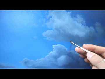 How to paint clouds realistic cloud painting detail tutorial