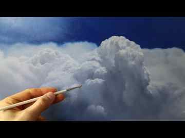 How to paint clouds realistic cloud painting tutorial