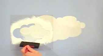 How to paint clouds on walls or ceiling 