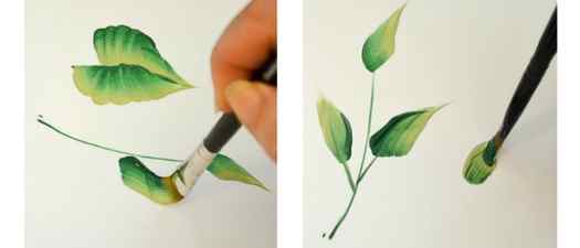 How to Paint Leaves
