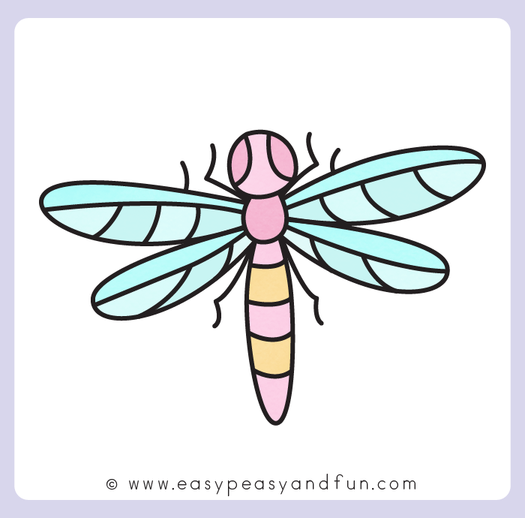 Dragonfly Drawing Easy