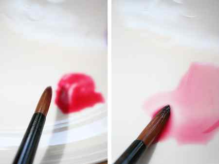 Making Pink with Red Watercolors