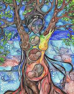Wall Art - Painting - Tree of Life - Cha Wakan by Tamara Phillips