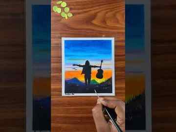 how to draw sunset drawing easy oil pastels soft pastels shorts