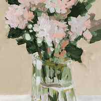 Pink Flower Arrangement by Jane Slivka