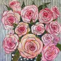 Love is a Bunch of Pink Roses by Blenda Studio