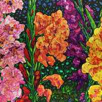 Floral Interpretation - Gladiolus by James W Johnson