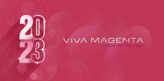 magenta colours of the year banner