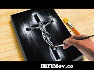 View Full Screen: crucifixion of jesus christ 124 easy acrylic painting for beginners 124 step by step.jpg