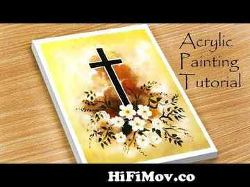Jesus Christ Easy Acrylic Painting - Step By Step Tutorial from jesus canvas painting Video Screenshot Preview 1