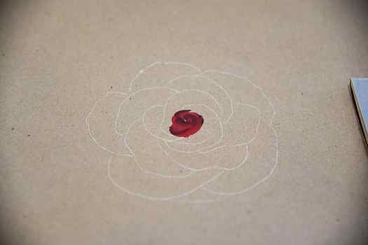 Inner part of rose painting, How to Paint a Rose, Pamela Groppe Art