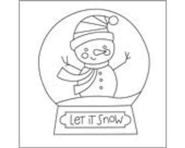 Snowman Snow Globe - Reusable Pattern