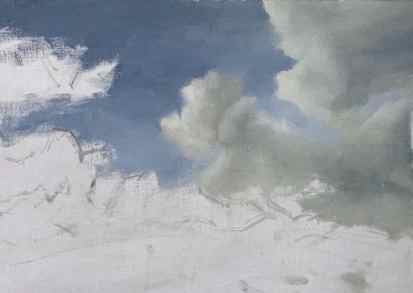 Adding clouds in a cloud painting