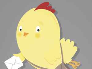 Chirply Branding bird character character design chick chicken character chirping bird chirply cute bird post tweet wotto yellow