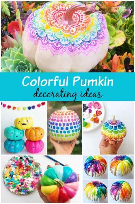 Colorful Pumpkin Decorating Ideas