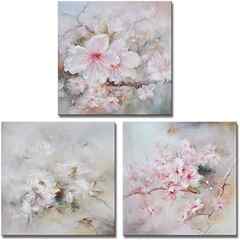 Sponsored Ad - DekHome 3 Pieces Cherry Blossoms in Spring Print Gallery Wrap Modern Home Decor Elegant Flowers Wall Art Ab. 