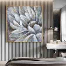 Hand-Painted Modern Home Decoration Abstract Flower Oil Painting Canvas Wall Art