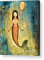Beautiful Mermaid Acrylic Prints