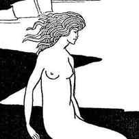 Mermaid illustration from Le Morte d