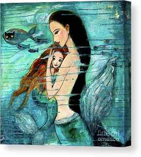 Beautiful Mermaid Canvas Prints