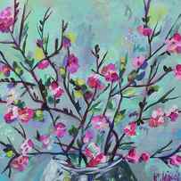 Cheerful Cherry Blossoms by Kristin Whitney