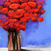 Red Bouquet #2 by Jane Davies