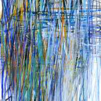 Scribble in Blue #2 by Jane Davies
