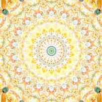 Sunflower Mandala- Abstract Art by Linda Woods by Linda Woods