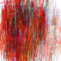 Scribble in Red #1 by Jane Davies