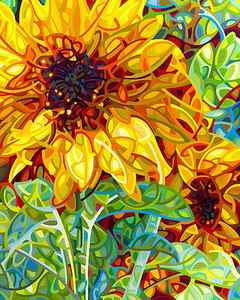 Wall Art - Painting - Summer in the Garden by Mandy Budan