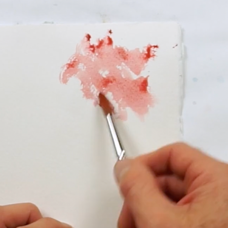 how to watercolor paint trees; charging