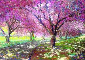 Japanese Cherry Tree Paintings