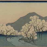 A Grove of Cherry Trees (Sakura namiki zu) by Ando Hiroshige