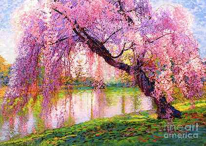Wall Art - Painting - Cherry Blossom Beauty by Jane Small