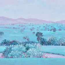 Australian Spring Morning, landscape painting by Jan Matson