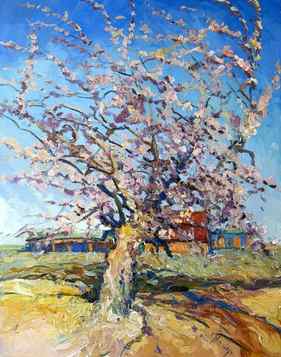 Pach Tree Blossom, Spring Landscape thumb