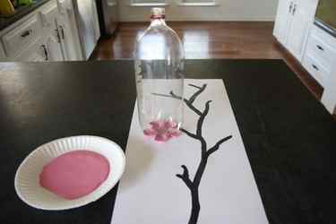 Cherry Blossom Art Made with Soda Bottle | alphamom.com