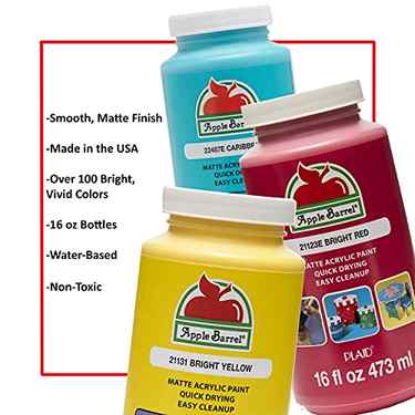 Apple Barrel Acrylic Paint in Assorted Colors (16 Ounce), 21148 Black #2