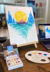 Sip and Paint Party at Home